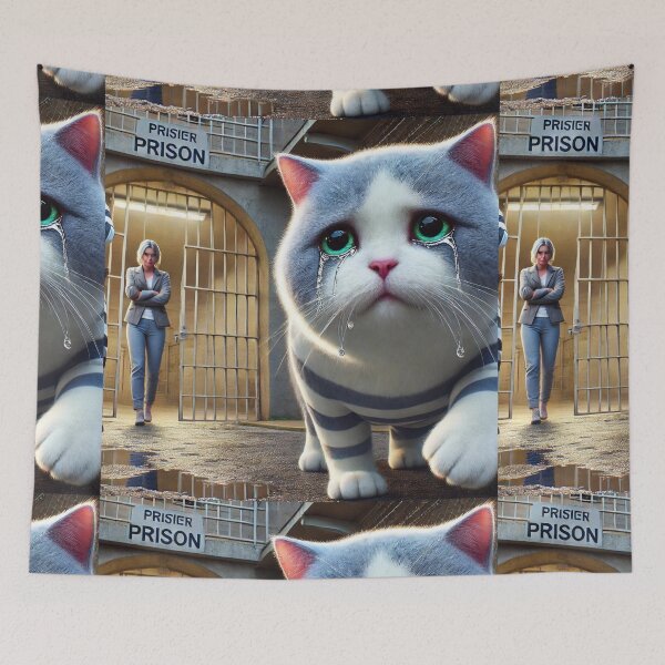 Item preview, Cat in jail designed and sold by Catsmoment.