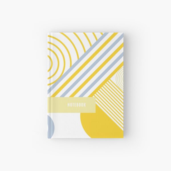 Yellow geometry Hardcover Journal