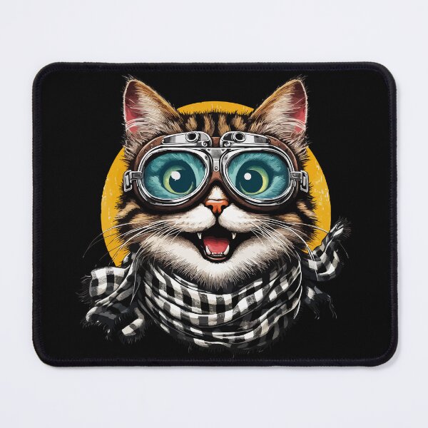 Item preview, Funny Biker Cat In Googles designed and sold by TomFrontierArt.
