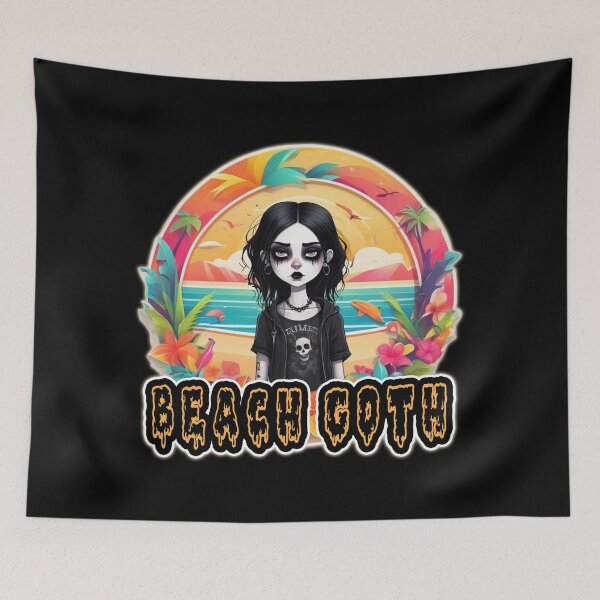 Item preview, Beach Goth, Hate Summer, Dark. Humor Design designed and sold by Burn-Ego.