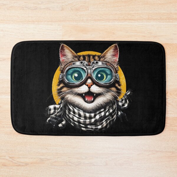 Item preview, Funny Biker Cat In Googles designed and sold by TomFrontierArt.