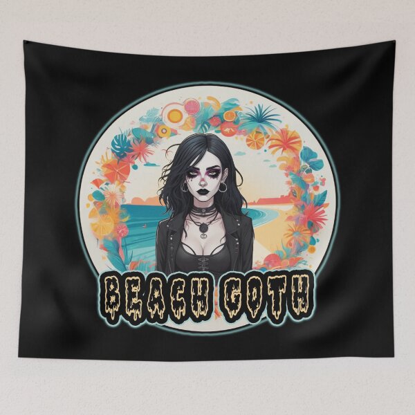 Item preview, Beach Goth Girl, Summer, Dark Humor Design designed and sold by Burn-Ego.