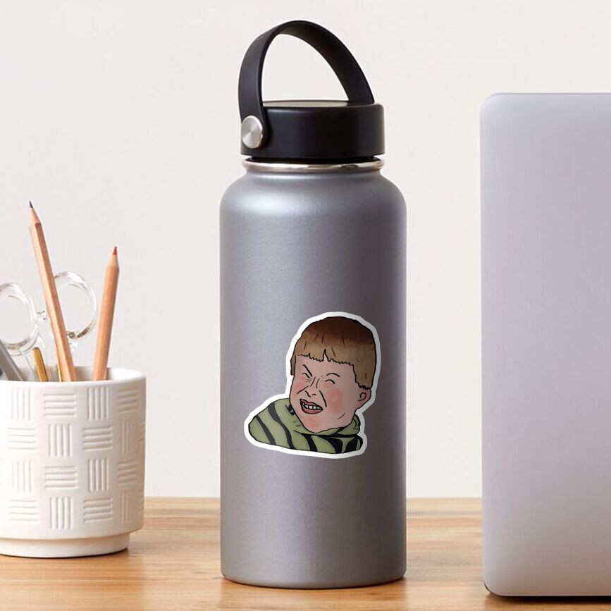 "Kid mocking laughing meme" Sticker by Omado Redbubble