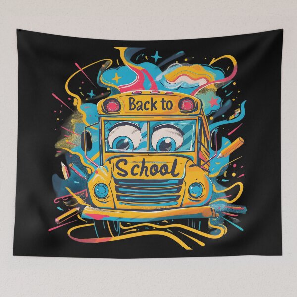 Item preview, Ride in Style: Schoolbus Collection designed and sold by AI-Only Creations.