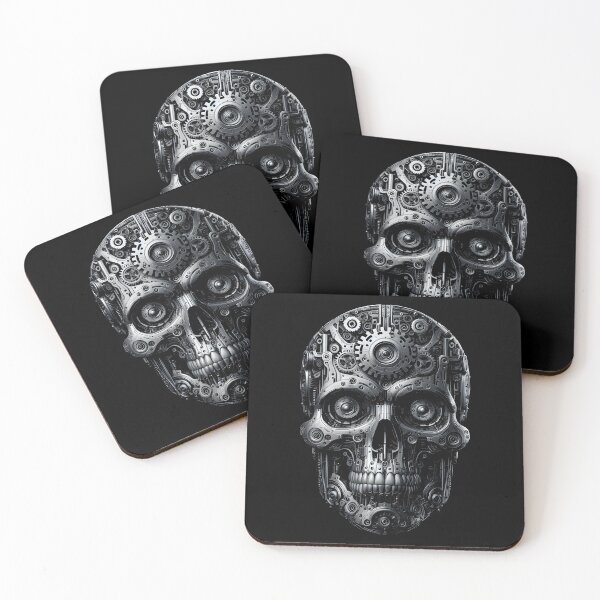 Item preview, Mechanical Skull designed and sold by zarshirts.
