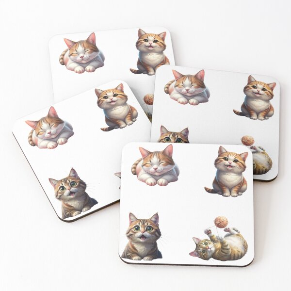 Item preview, Cute cat sticker set designed and sold by catcraftss.
