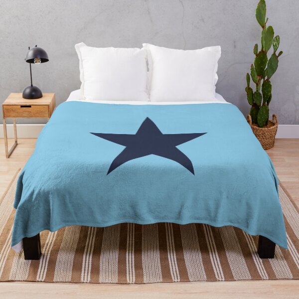 Item preview, Single NAVY BLUE STAR on a BABY BLUE Background designed and sold by RachelMacht.