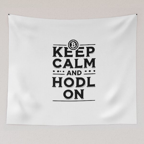 Item preview, Keep Calm and HODL on Bitcoin & Crypto design designed and sold by NoCompetition.