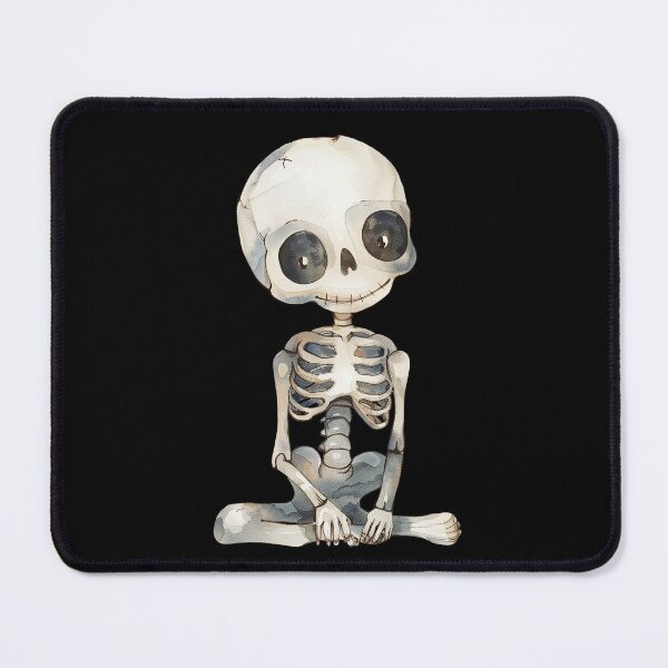 Item preview,  halloween baby meditating skeleton designed and sold by PandaKunst.