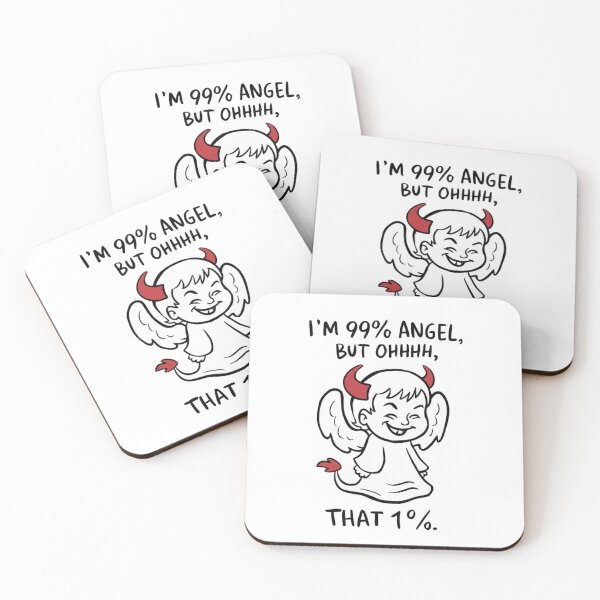 Item preview, angel and devil, funnyfits, Humor, Funny designed and sold by FunnyFits70.