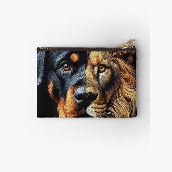 Aperçu de l'œuvre Rottweiler et Lion créée et vendue par 123ks.