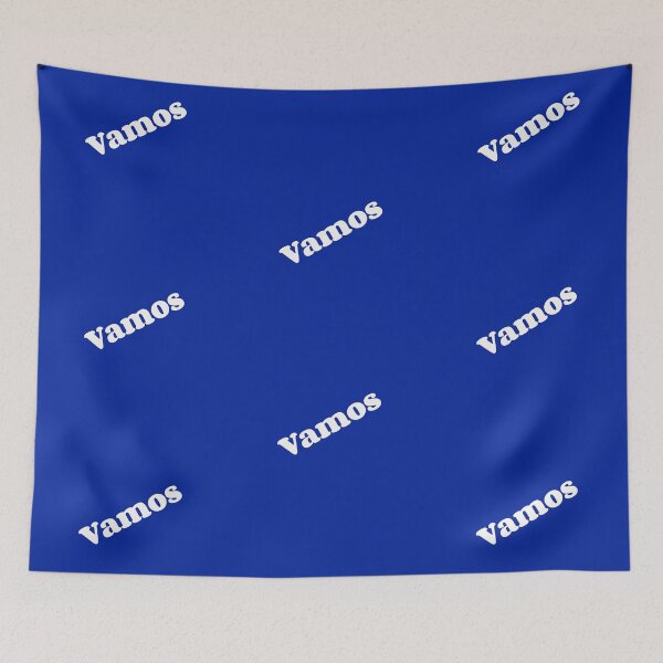 Item preview, Vamos blue typography designed and sold by trepiu.