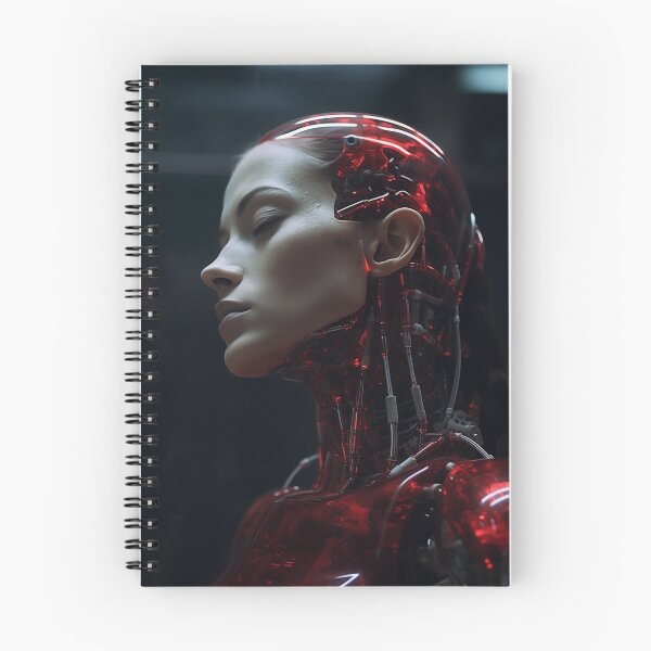 Item preview, The Human-Machine Interface: Exploring the Aesthetic of Cyborg Faces designed and sold by cyberartmaker.