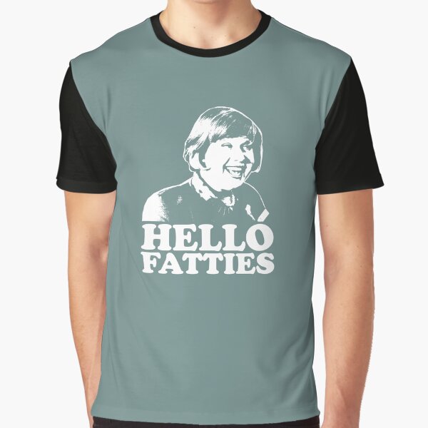 Artikel-Vorschau von Little Britain Fettkämpfer Tshirt weiß, designt und verkauft von theshirtnerd.