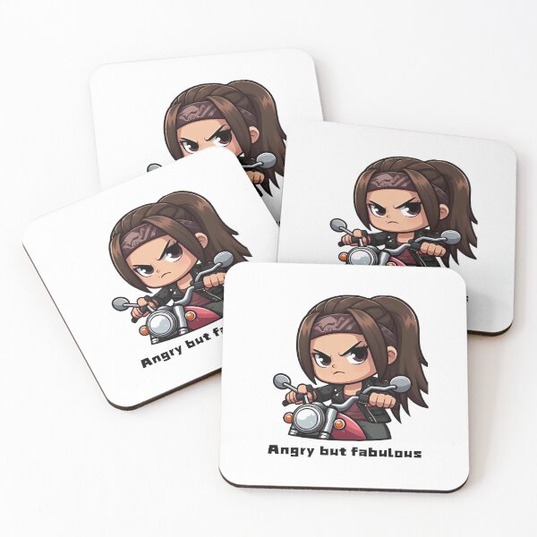 Item preview, Badass girl driving bike- Angry but fabulous designed and sold by Serene Madcap.