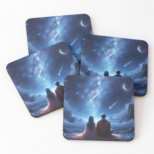 Item preview, Wishful Nights: Meteor Shower Under the Stars designed and sold by daruneenok.