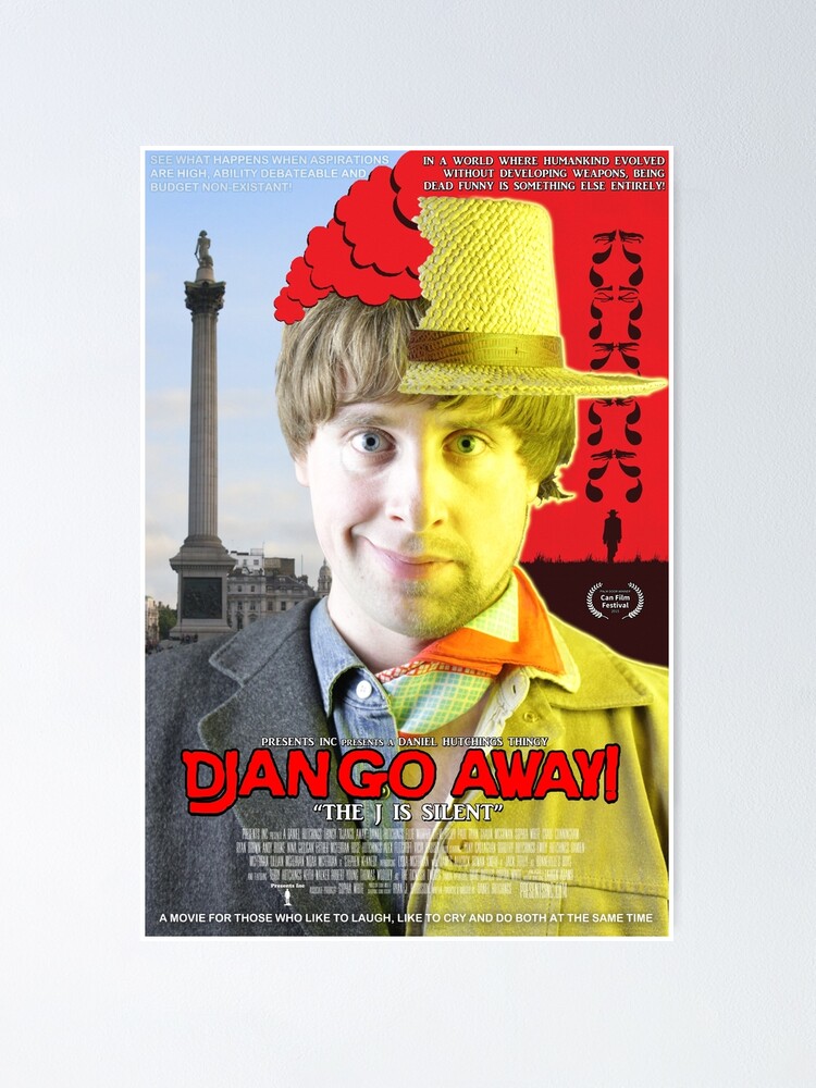 Thumbnail 1 of 3, Poster, Django Away! - Movie Poster - Split Portrait designed and sold by PresentsInc.