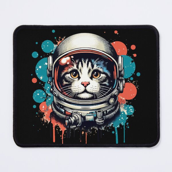 Item preview, Funny Astronaut Cat Pop Art Dripping designed and sold by TomFrontierArt.