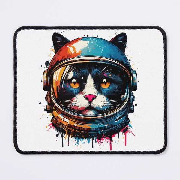 Item preview, Funny Astronaut Cat Pop Art Splash Dripping designed and sold by TomFrontierArt.