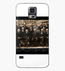 Solvay Conference - Einstein, Bohr, Heisenberg, Curie, Schrödinger, Dirac, Pauli, Planck, Lorentz Case/Skin for Samsung Galaxy