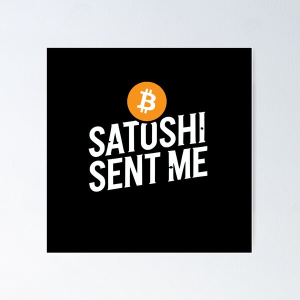 Artikelvorschau, Satoshi hat mir das orangefarbene Bitcoin-Logo geschickt entworfen und verkauft von NoCompetition.