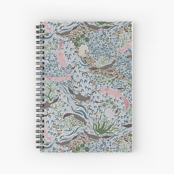 Axolotl Scatter Spiral Notebook