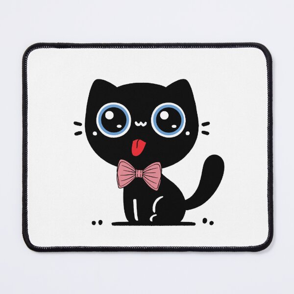 Item preview, Girl Cat in Pink Bow Tie designed and sold by The Unique Geek.