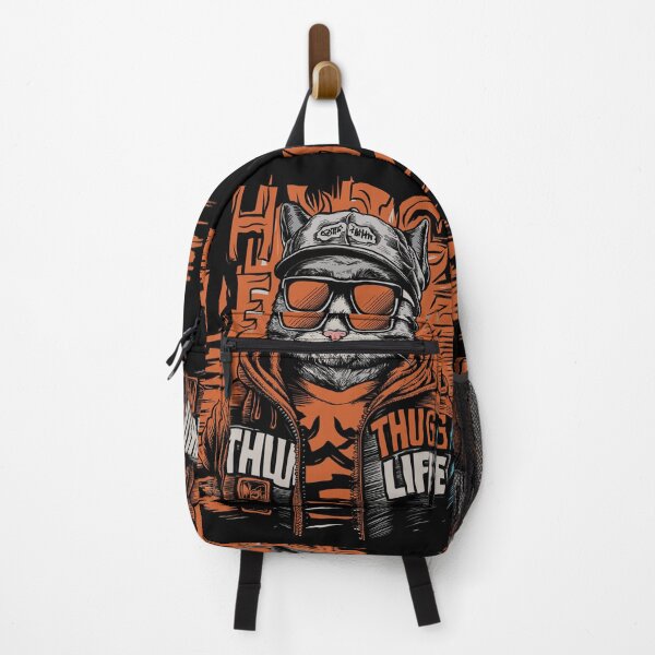 Item preview, Thug Cat Life Design in Bold Colors designed and sold by diegomenjivar92.