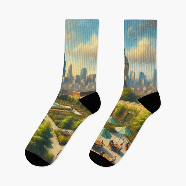 Item preview, Oil Painting Rooftop Urban designed and sold by InsanseCreation.