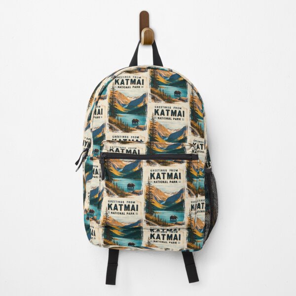 Item preview, Katmai National Park Postcard Vintage Retro Travel designed and sold by TravelPostcardGems.