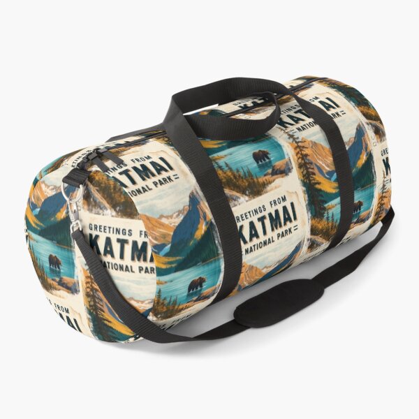 Item preview, Katmai National Park Postcard Vintage Retro Travel designed and sold by TravelPostcardGems.