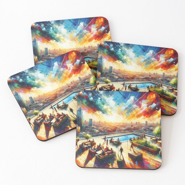 Item preview, Acrylic Rooftop Urban designed and sold by InsanseCreation.