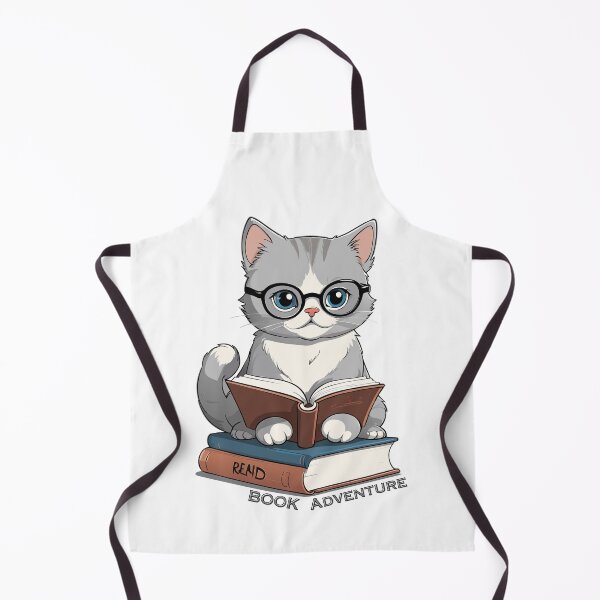 Item preview, Pudge the Bookworm Kitten - Reading Adventure designed and sold by jubileejungle.