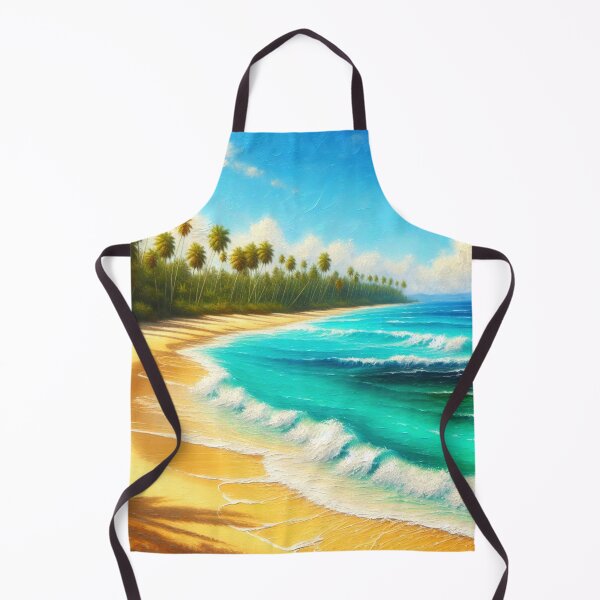 Item preview, Oil Painting Beach designed and sold by InsanseCreation.
