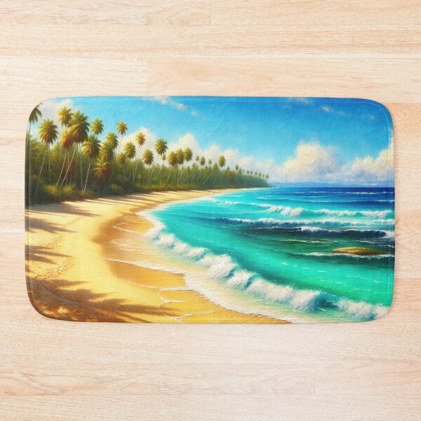 Item preview, Oil Painting Beach designed and sold by InsanseCreation.