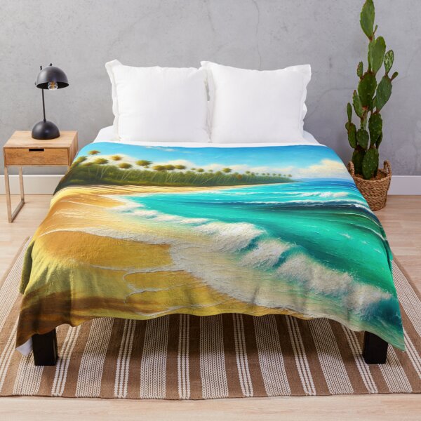 Item preview, Oil Painting Beach designed and sold by InsanseCreation.