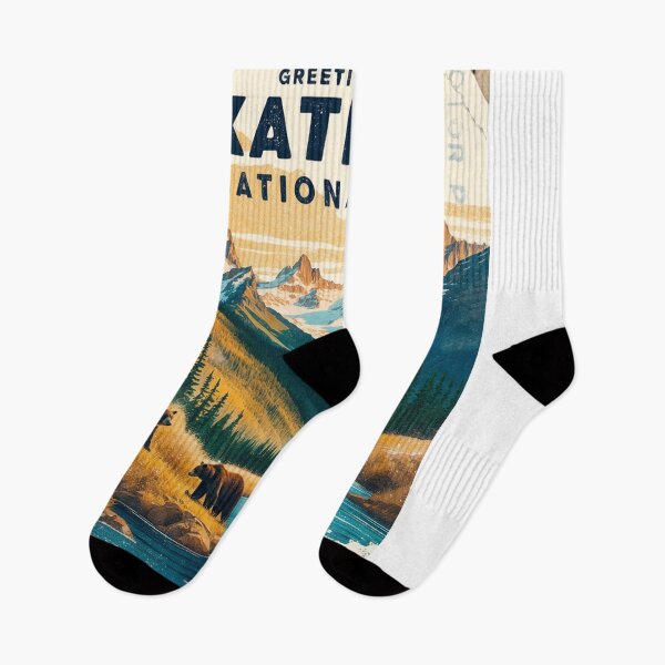 Item preview, Katmai National Park Postcard Vintage Retro Travel designed and sold by TravelPostcardGems.