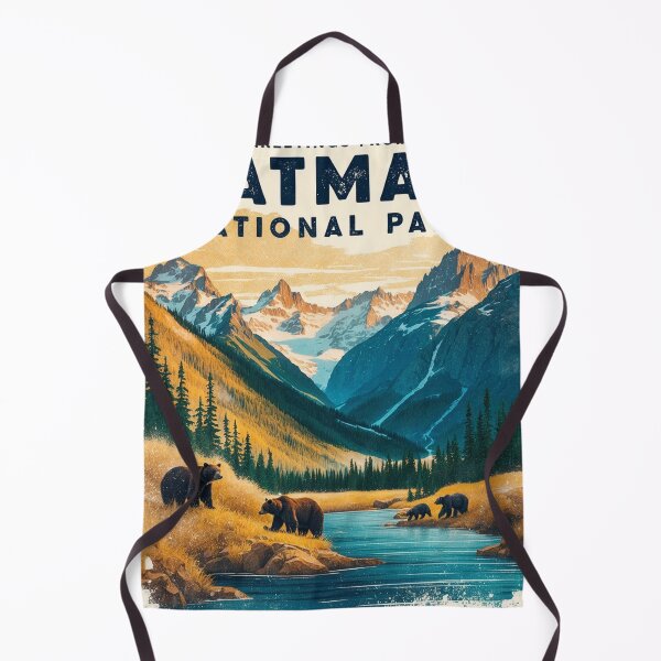 Item preview, Katmai National Park Postcard Vintage Retro Travel designed and sold by TravelPostcardGems.