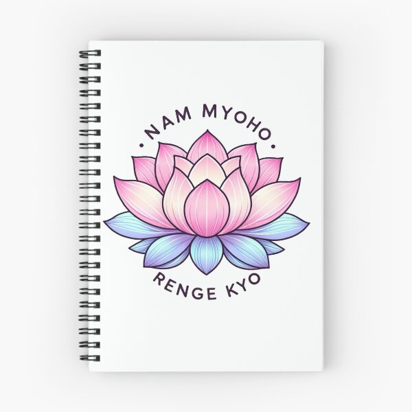 Item preview, Lotus Flower with Nam Myoho Renge Kyo designed and sold by KpopMamas.