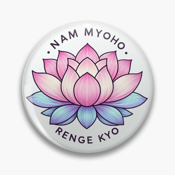 Item preview, Lotus Flower with Nam Myoho Renge Kyo designed and sold by KpopMamas.