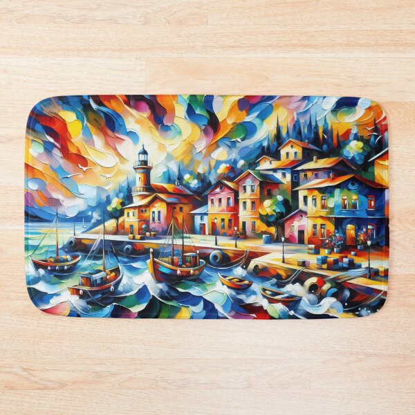 Item preview, Acrylic Coastal Village designed and sold by InsanseCreation.