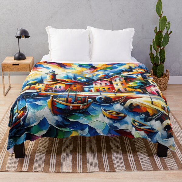 Item preview, Acrylic Coastal Village designed and sold by InsanseCreation.