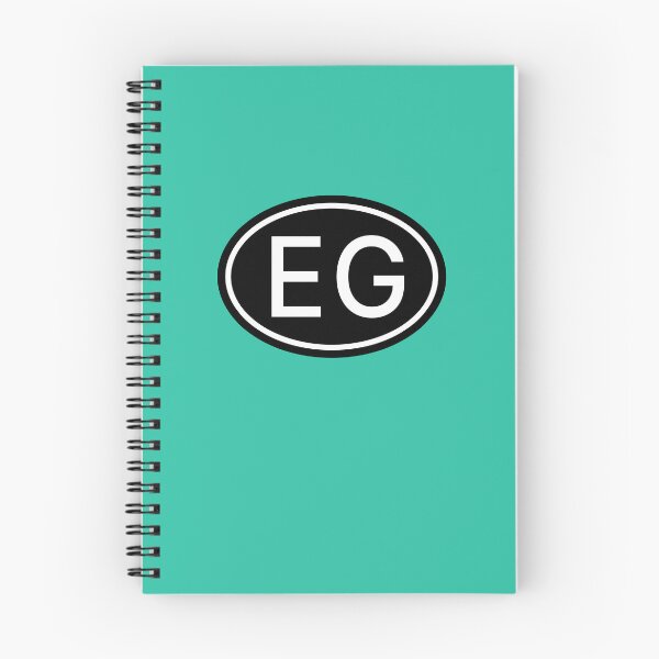 Artikelvorschau, EG Initialen Monogramm ovale weiße Buchstaben entworfen und verkauft von Jeallan Designs.