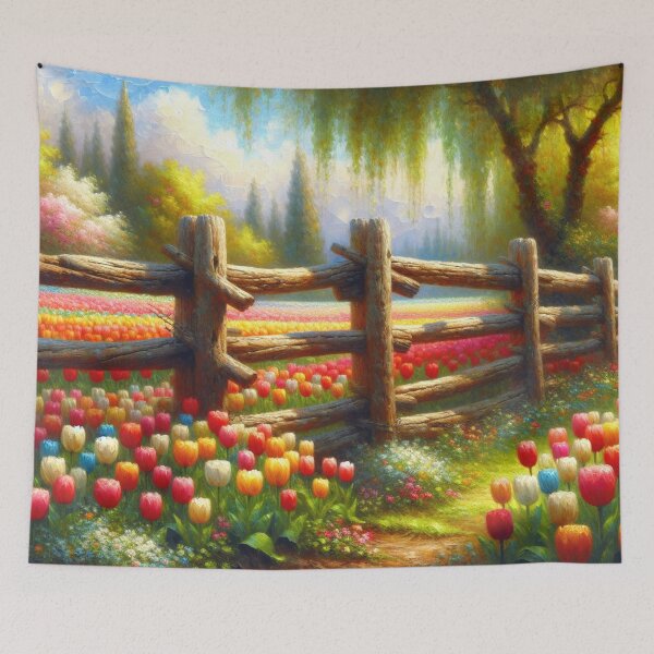 Item preview, Pintura Al Óleo Tulipanes designed and sold by InsanseCreation.