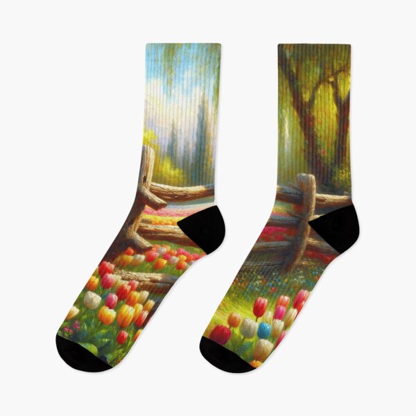 Item preview, Oil Painting Tulips designed and sold by InsanseCreation.