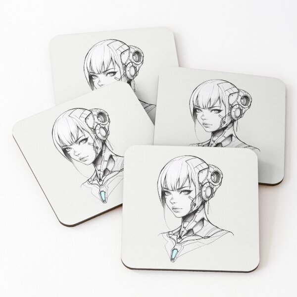 Aperçu de l'œuvre Cyborg Girl créée et vendue par ArtCraftLab.