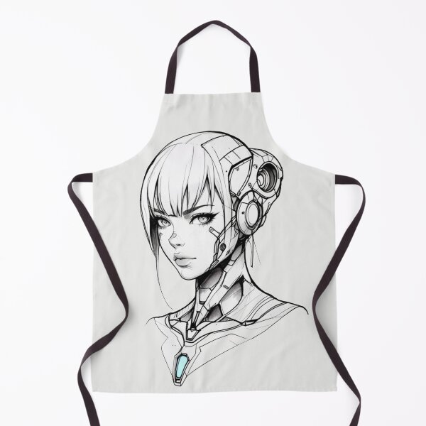 Aperçu de l'œuvre Cyborg Girl créée et vendue par ArtCraftLab.