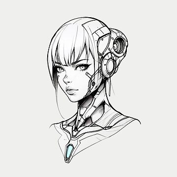 Artwork thumbnail, Cyborg Girl by ArtCraftLab