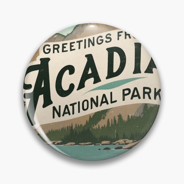 Item preview, Acadia National Park Postcard Vintage Retro Travel Vintage designed and sold by TravelPostcardGems.