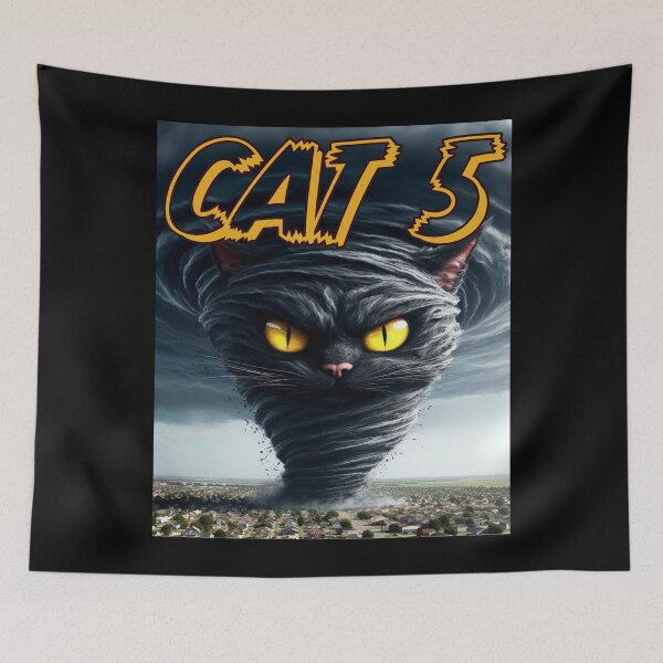 Item preview, CAT 5 feline tornado - Very bad kitty designed and sold by Matthew Kinnersly.